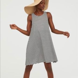 H&M mod a-line striped dress sleeveless XS